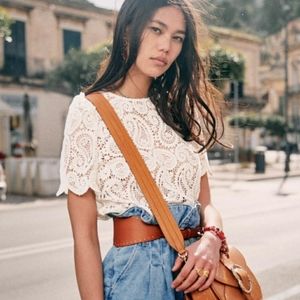 NWT Sézane Limona Blouse Ecru 4/36/Small